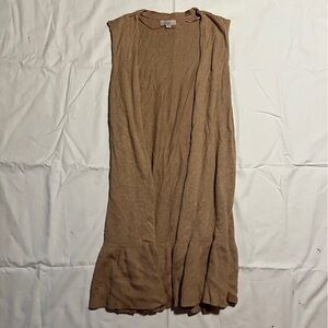 Loft outlet ruffle hem vest